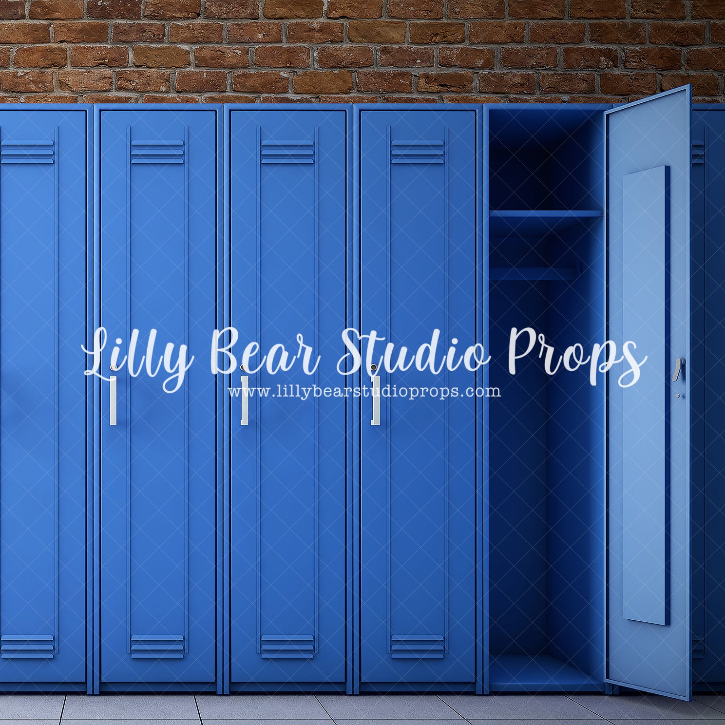 School Lockers by Lilly Bear Studio Props sold by Lilly Bear Studio Props, abc - apple - back to school - blue - book