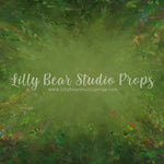 Secret Garden - Lilly Bear Studio Props, dusty green, FABRICS, fine art texture, green floral, green texture, spring, spring floral, spring texture, texture