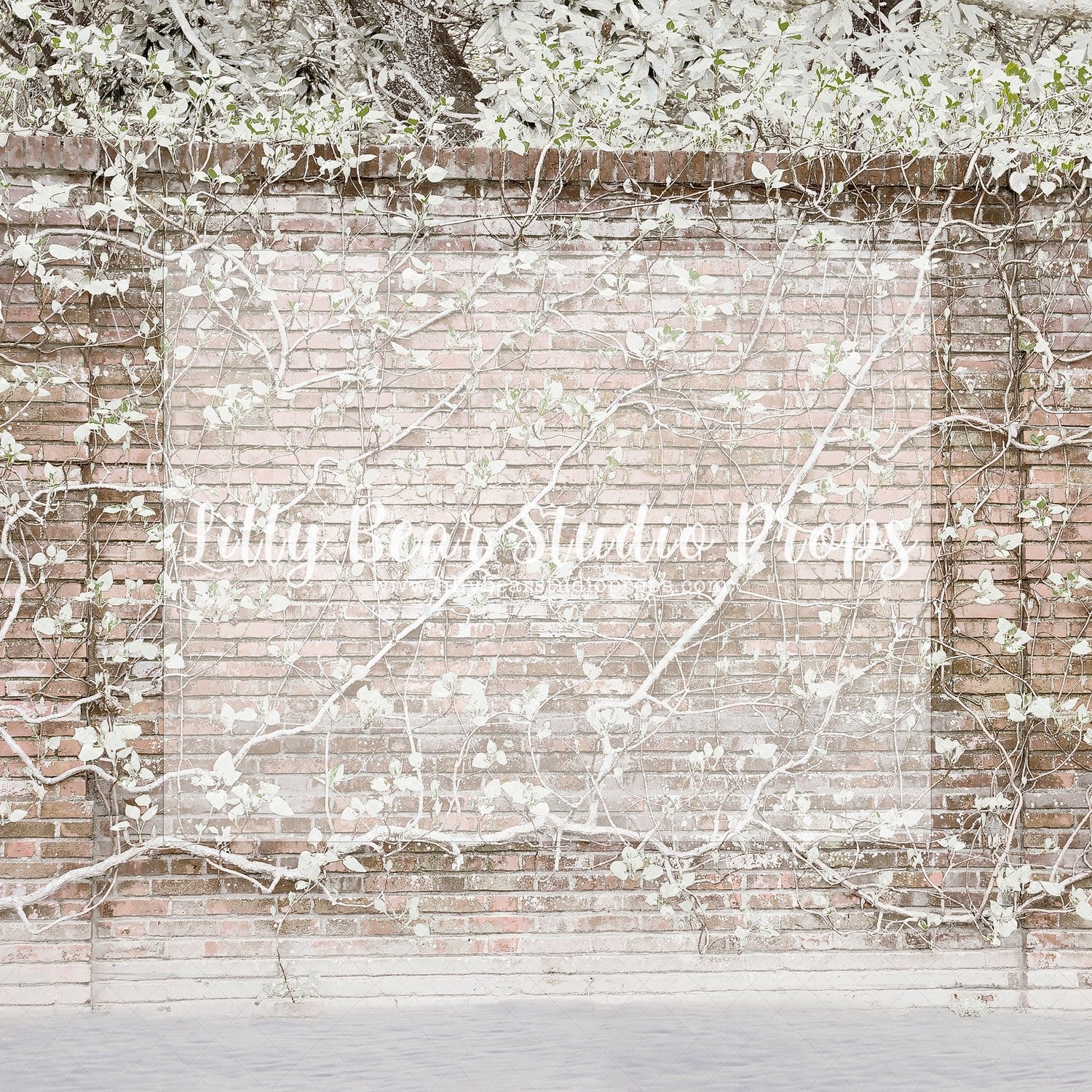 Snowy Wall Christmas Trees - Lilly Bear Studio Props, christmas, Cozy, Decorated, Festive, Giving, Holiday, Holy, Hopeful, Joyful, Merry, Peaceful, Peacful, Red & Green, Seasonal, Winter, Xmas, Yuletide