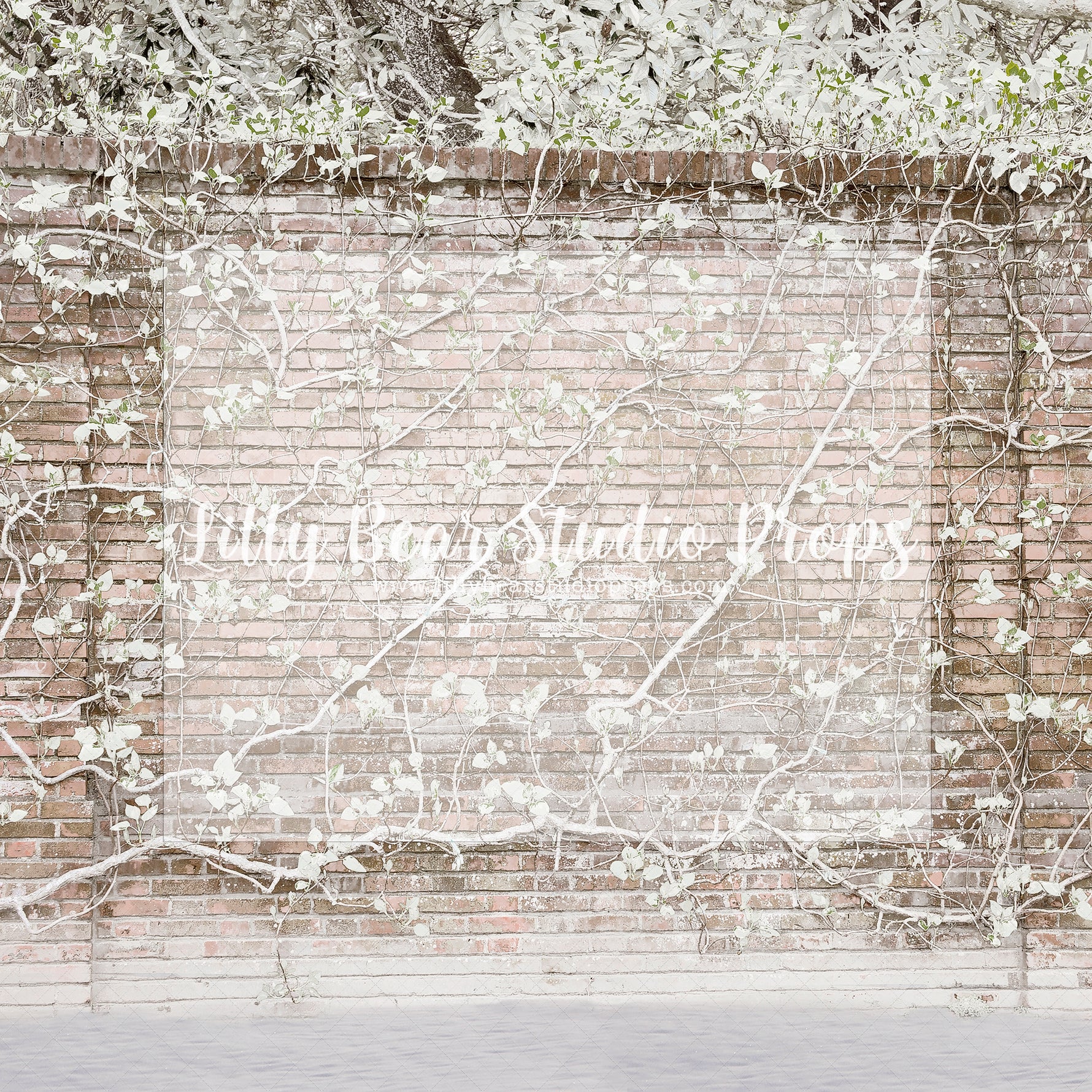 Snowy Wall Christmas Trees - Lilly Bear Studio Props, christmas, Cozy, Decorated, Festive, Giving, Holiday, Holy, Hopeful, Joyful, Merry, Peaceful, Peacful, Red & Green, Seasonal, Winter, Xmas, Yuletide