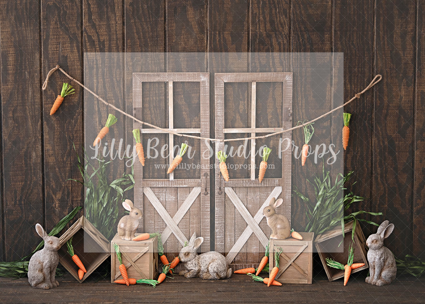 Some Bunny Say Spring - Lilly Bear Studio Props, barn doors, bunnies, bunny, carrots, easter, easter backdrop, easter bunny, easter doors, easter egg, easter eggs, easter flowers, easter mini, eggs, FABRICS, farm doors, farm eggs, happy easter, some bunnies one, some bunny is one, some bunny's one, spring barn doors, spring bunny, white barn doors