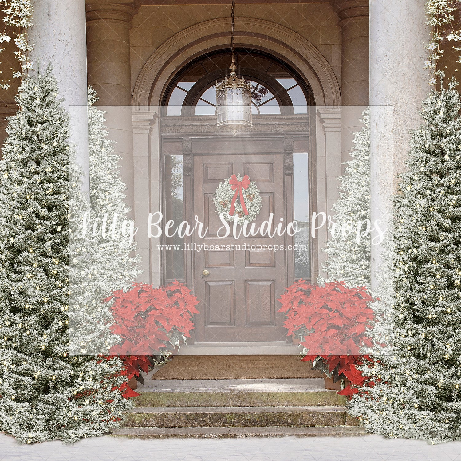 Christmas Door Imagination - Lilly Bear Studio Props, christmas, Cozy, Decorated, Festive, Giving, Holiday, Holy, Hopeful, Joyful, Merry, Peaceful, Peacful, Red & Green, Seasonal, Winter, Xmas, Yuletide