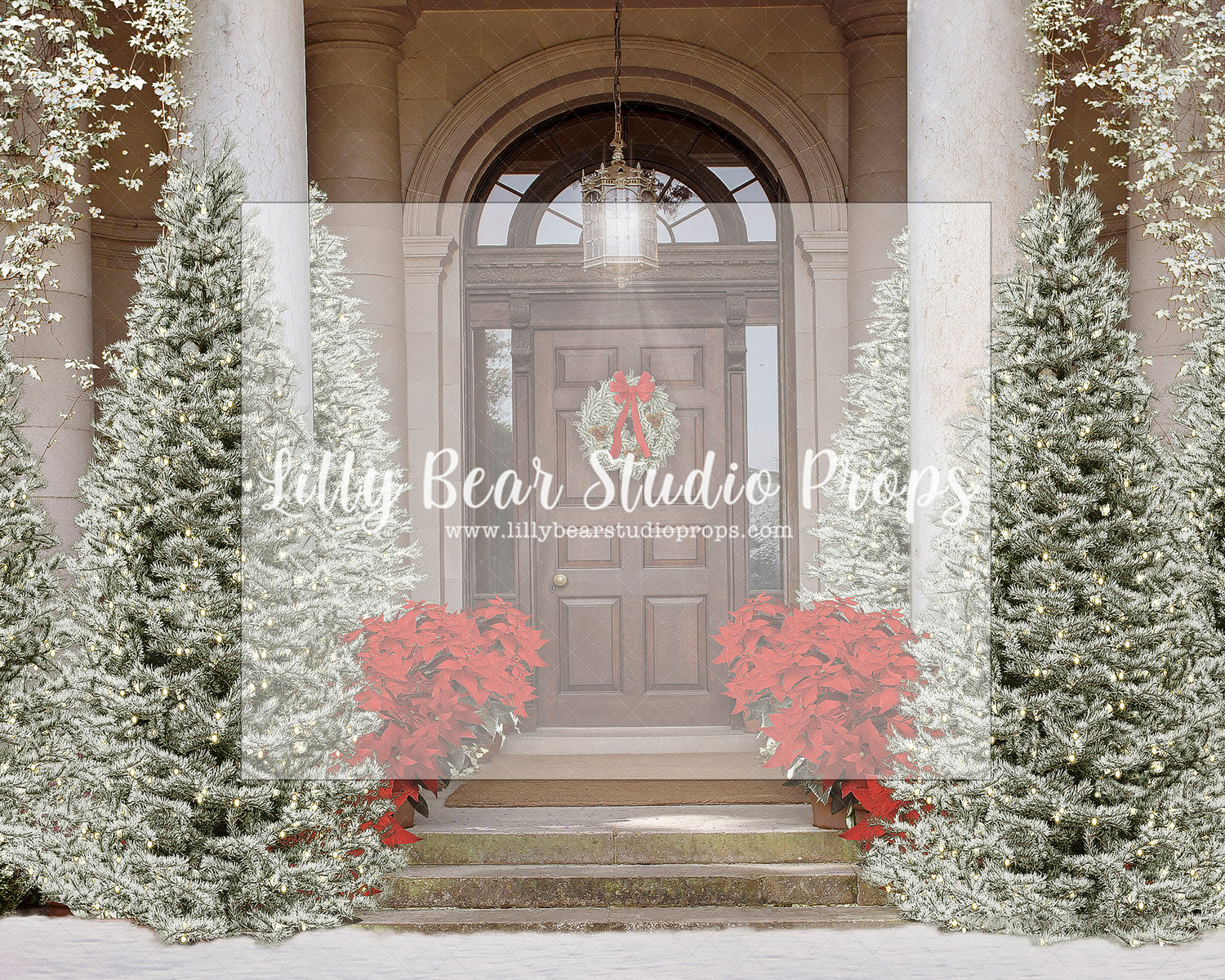 Christmas Door Imagination - Lilly Bear Studio Props, christmas, Cozy, Decorated, Festive, Giving, Holiday, Holy, Hopeful, Joyful, Merry, Peaceful, Peacful, Red & Green, Seasonal, Winter, Xmas, Yuletide