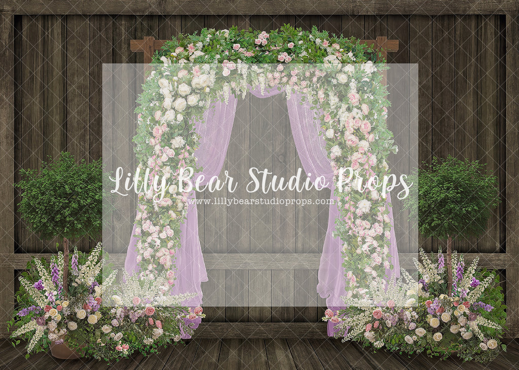 Celebration Flower Arch - Lilly Bear Studio Props, Fabric, FABRICS, floral, flower cart, flower garden, flower garland, flower shop, flower wall, little flower shop, LOVE, love letters, love marquee, Love Marquee sign, love shop, pink heart, pink roses, red and pink, roses, valentines, valentines day, white roses, Wrinkle Free Fabric