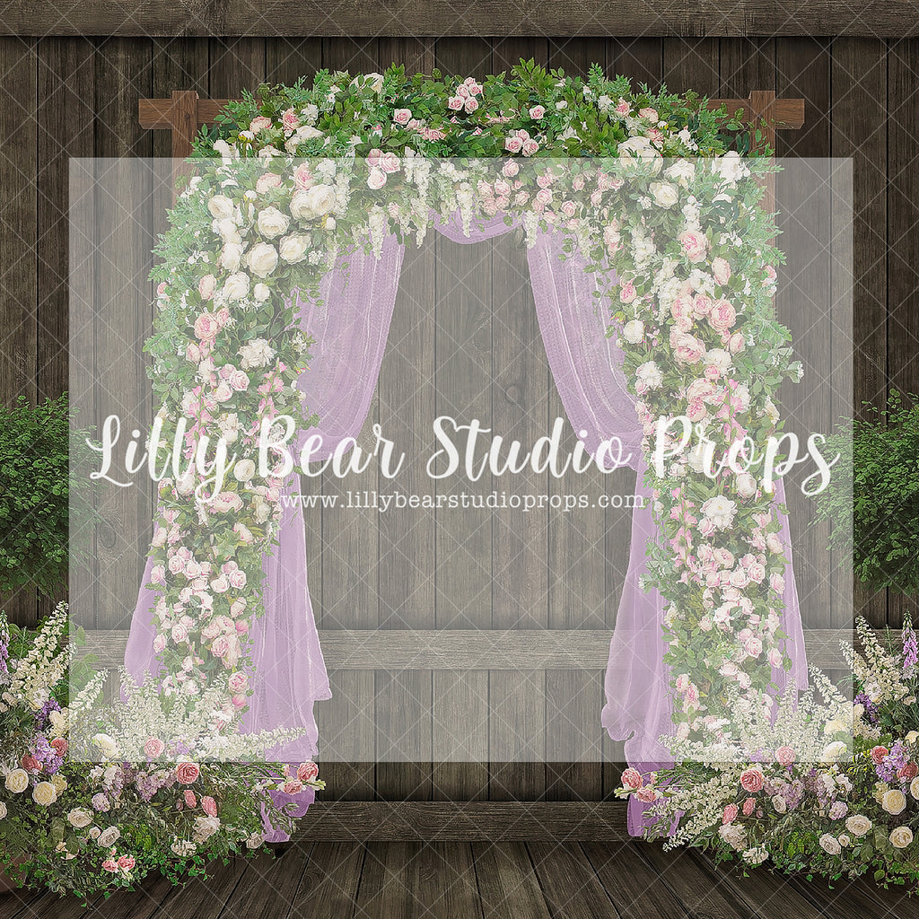 Celebration Flower Arch - Lilly Bear Studio Props, Fabric, FABRICS, floral, flower cart, flower garden, flower garland, flower shop, flower wall, little flower shop, LOVE, love letters, love marquee, Love Marquee sign, love shop, pink heart, pink roses, red and pink, roses, valentines, valentines day, white roses, Wrinkle Free Fabric