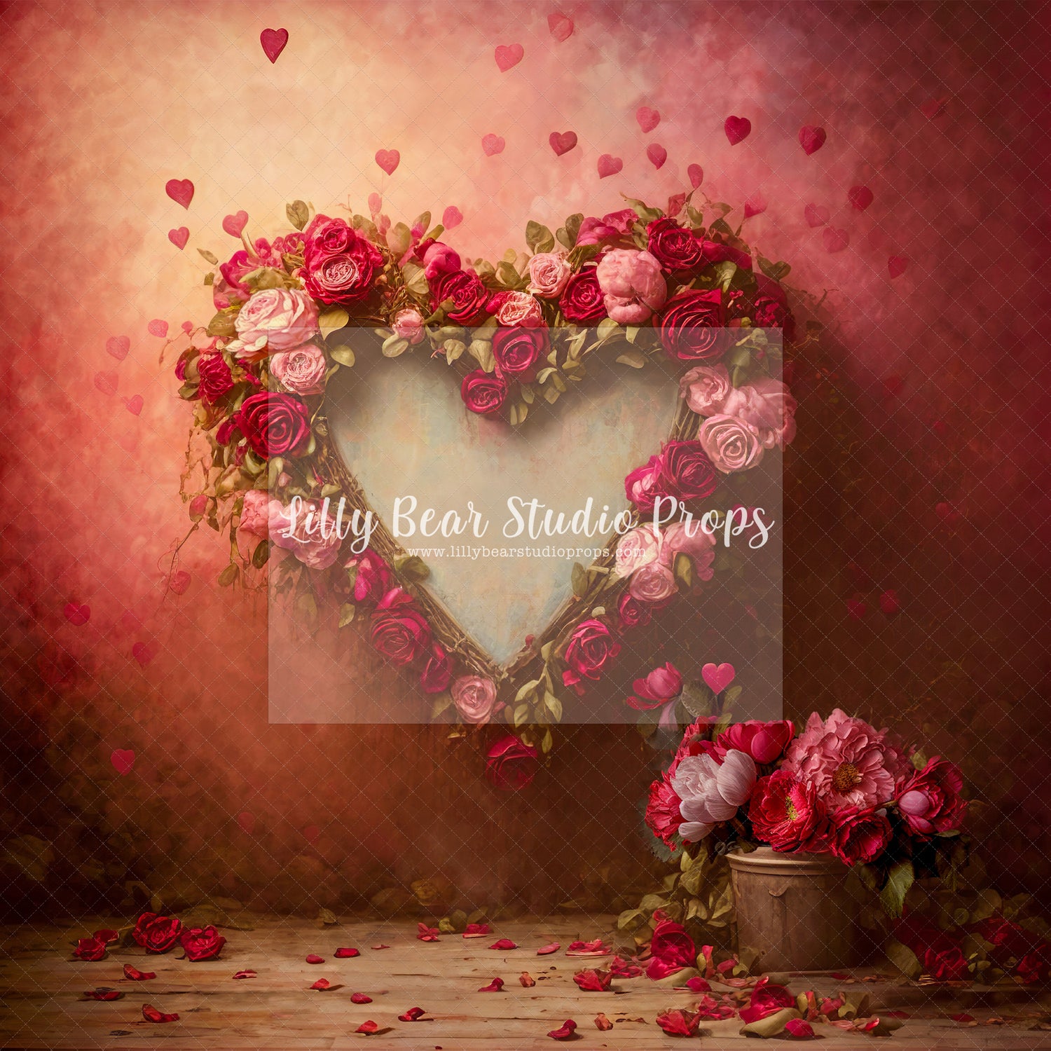 Valentine Heart Full of Roses