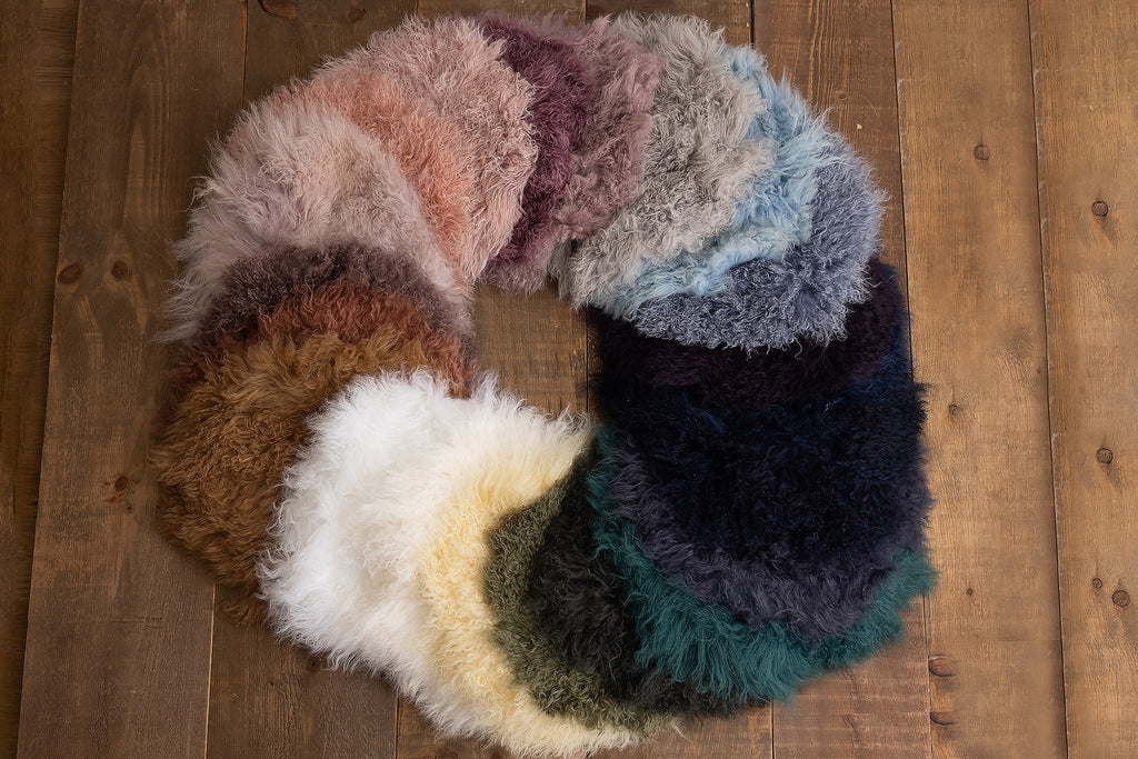 Warm White Sheepskin - Lilly Bear Studio Props, fur, gender neutral, layers, neutral, newborn, props, Rabbit Fur, sheepskin, stuffer, white
