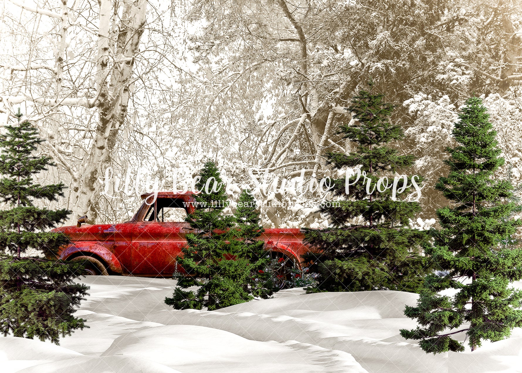 Xmas Tree Pickup - Lilly Bear Studio Props, animals, autumn forest, dark forest, enchanted forest, Fabric, FABRICS, fall forest, forest, forest animals, forest entry, forest floor, forest friends, forest painting, fox, green forest, into the wild, lanterns, little wild one, misty forest, moon, moonlight, moonlight forest, night forest, nighttime, owl, pine forest, pine tree, pine tree forest, pine trees, raccoon, where the wild things are, wild, wild animal, wild one, wild things, woodland forest